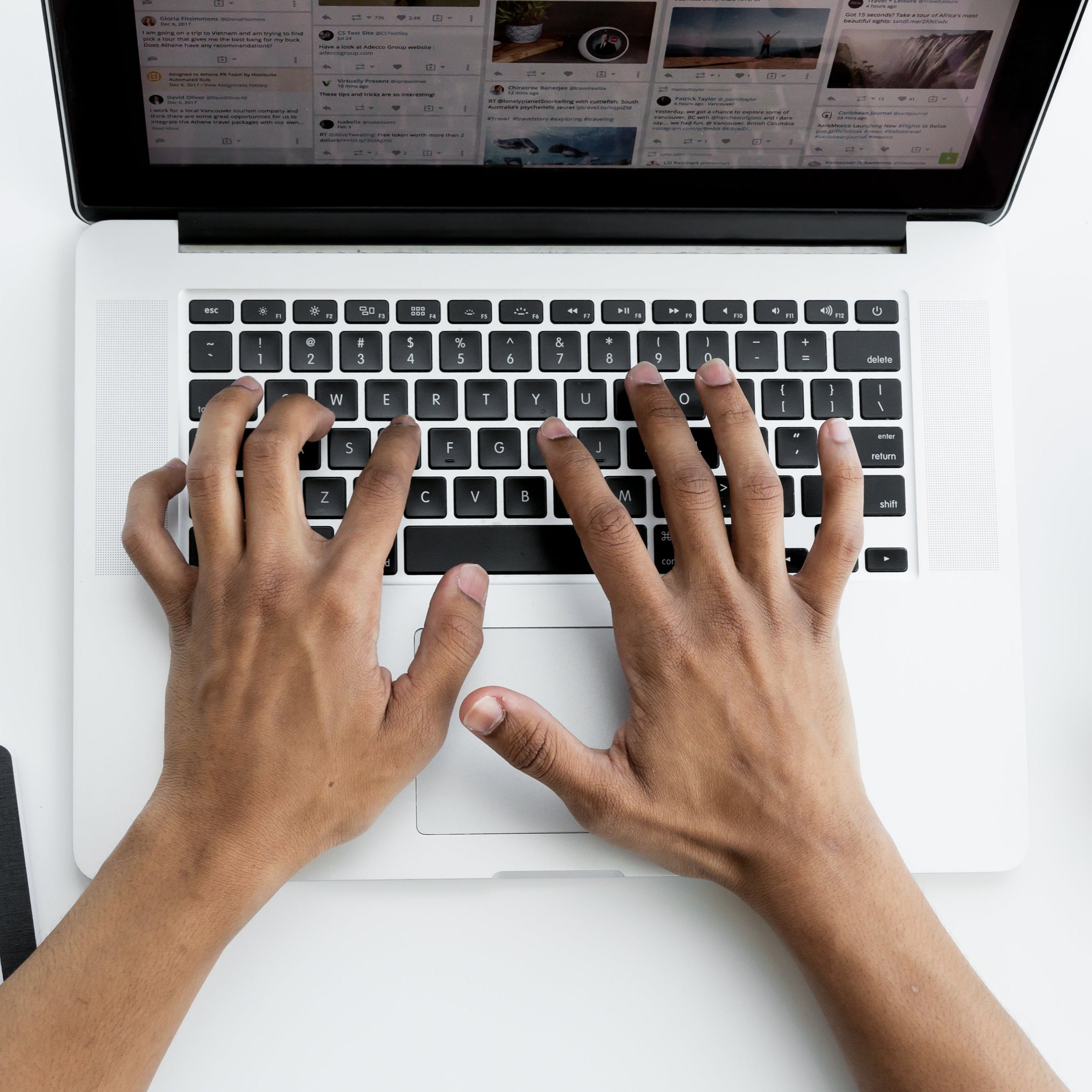 making-a-social-media-post-on-laptop
